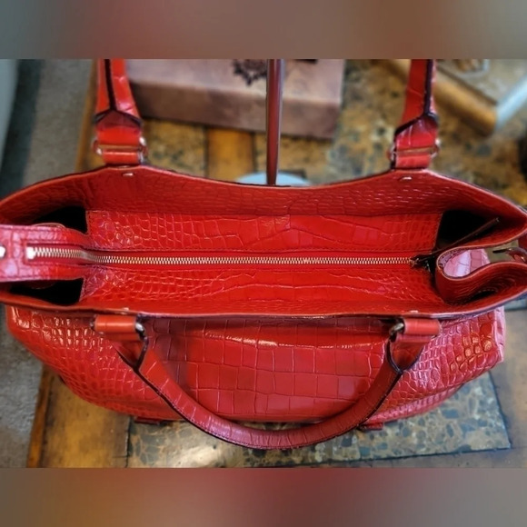 Kate Spade croc embossed leather bag - Picture 7 of 11